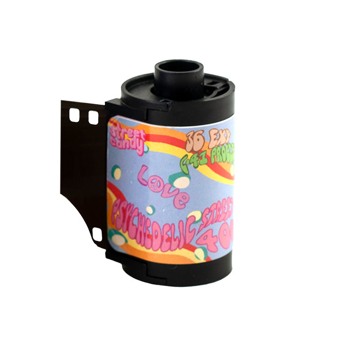 Street Candy Psychedelic Street 400 Color Negative - 35mm Film, 36 Exposures, Single Roll