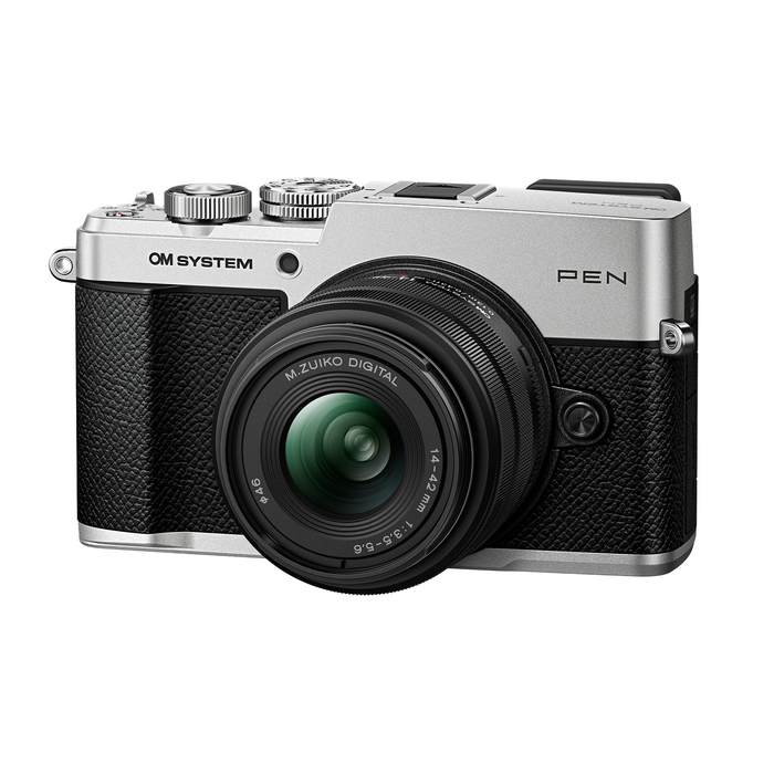 OM System PEN Camera with M.Zuiko 14-42mm f/3.5-5.6 III Lens - Silver