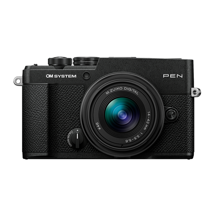 OM System PEN Camera with M.Zuiko 14-42mm f/3.5-5.6 III Lens - Black