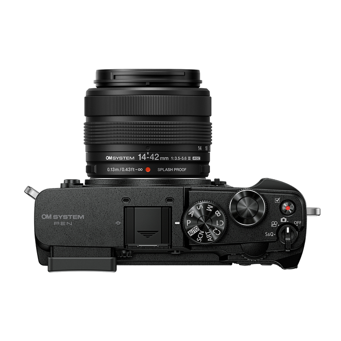 OM System PEN Camera with M.Zuiko 14-42mm f/3.5-5.6 III Lens & ED 40-150mm f/4.0-5.6 R Lens - Black