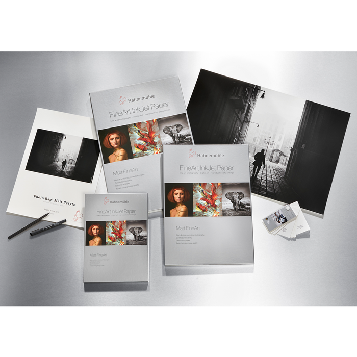 Hahnemühle Photo Rag Matt Baryta FineArt Inkjet Paper, 308, 17" x 39' Roll Paper
