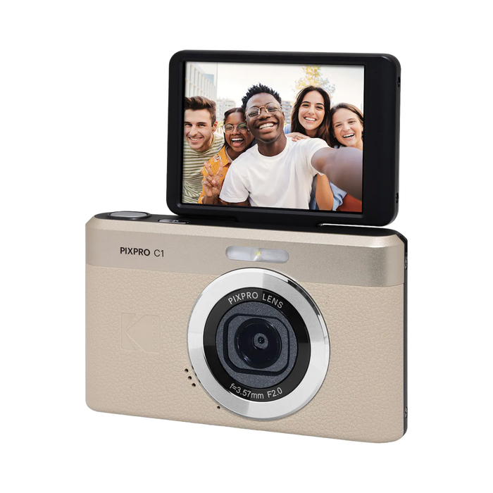 Kodak PIXPRO C1 Compact Digital Camera - Tan