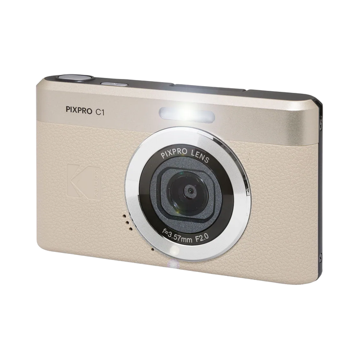 Kodak PIXPRO C1 Compact Digital Camera - Tan