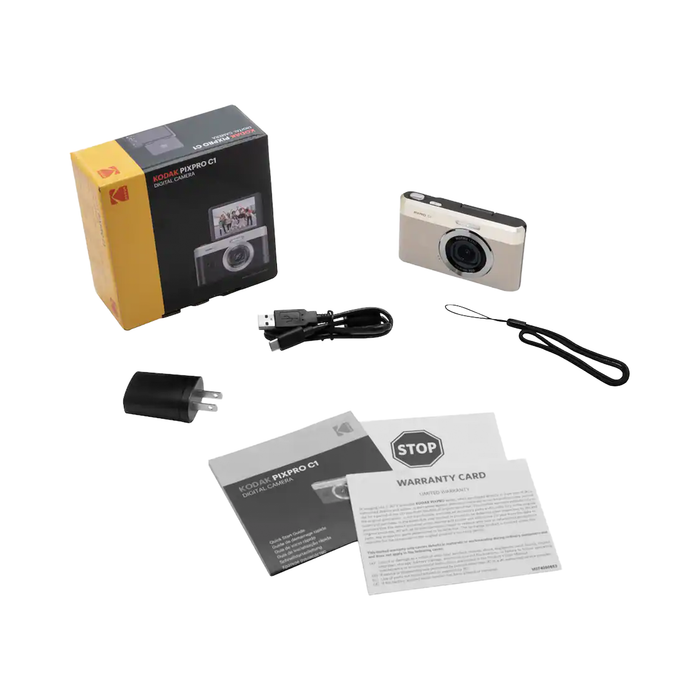 Kodak PIXPRO C1 Compact Digital Camera - Tan