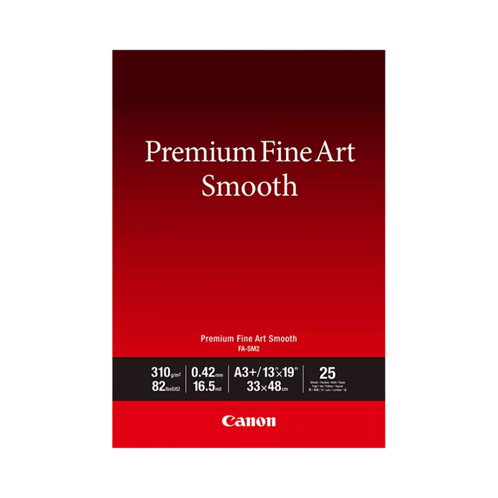 Canon Premium Fine Art Smooth Matte Inkjet Paper, 310 gsm, 13 x 19" - 25 Sheets