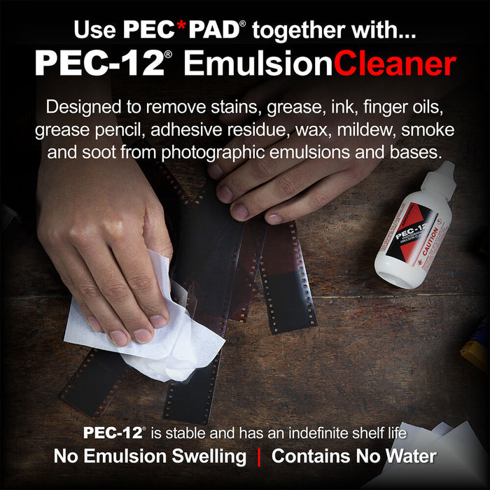 Photographic Solutions PEC-PAD Photo Wipes, 4x4" - 100 Sheets