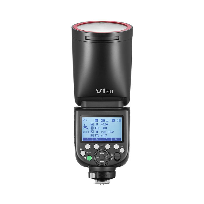 Godox V1 Flash for Nikon (Red Ring) — Glazer's Camera Godox V1 Flash for Nikon (Red Ring) — Glazer's Camera