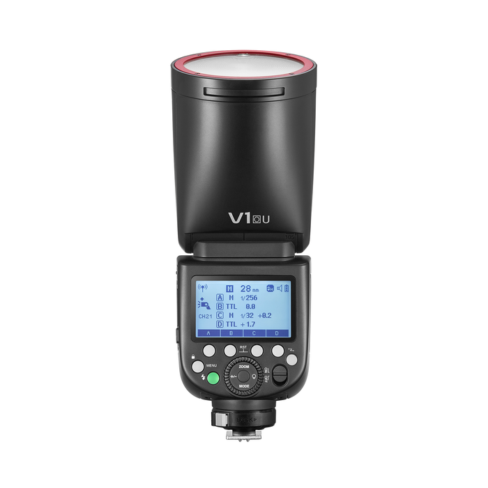 Godox V1 Flash for Olympus & Panasonic (Red Ring)