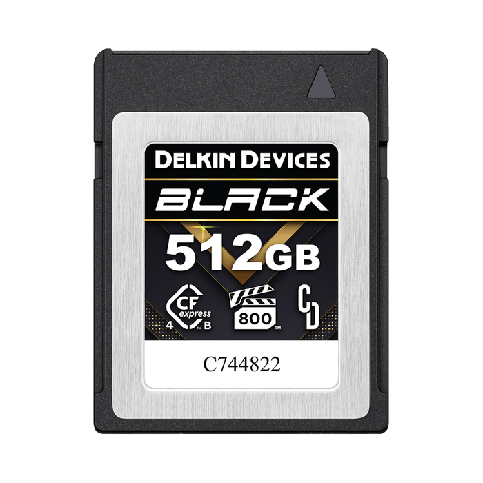 Delkin Devices 512GB BLACK CFexpress Type B 4.0 VPG800 Memory Card