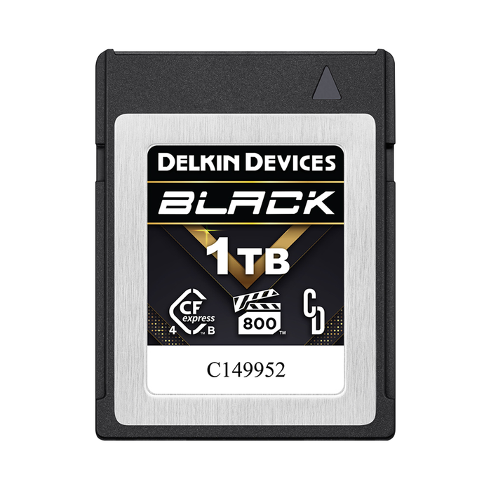 Delkin Devices 1TB BLACK CFexpress Type B 4.0 VPG800 Memory Card
