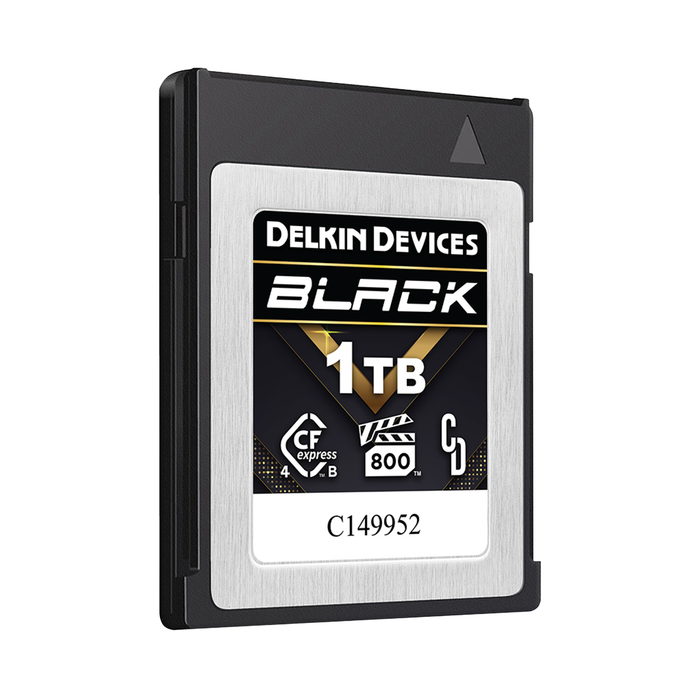 Delkin Devices 1TB BLACK CFexpress Type B 4.0 VPG800 Memory Card