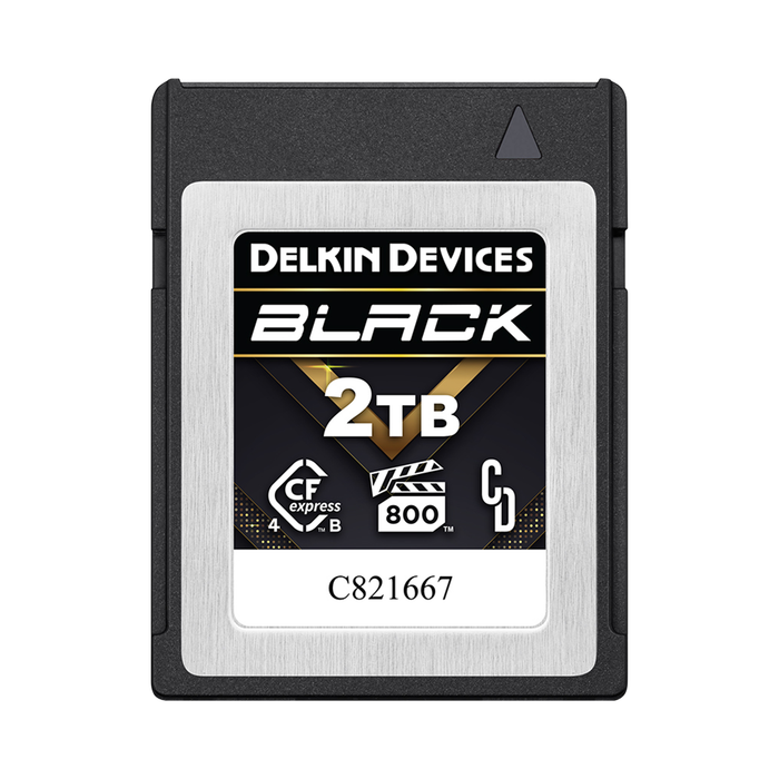 Delkin Devices 2TB BLACK CFexpress Type B 4.0 VPG800 Memory Card