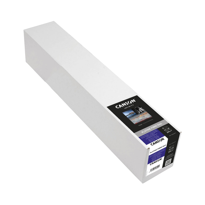 Canson Infinity Platine Fibre Rag Satin Inkjet Paper, 310 gsm, 24" x 39' - Roll