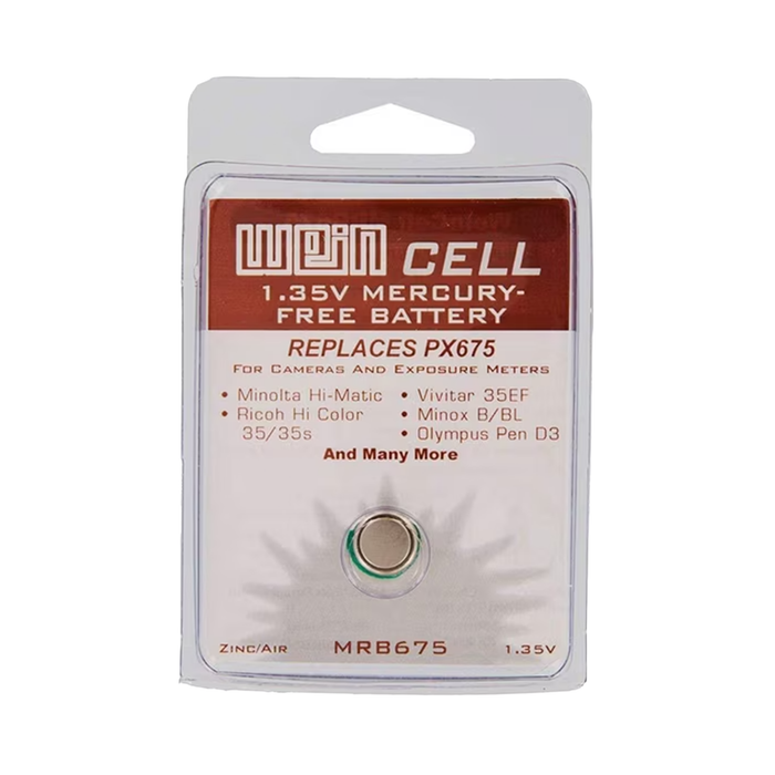 WeinCell MRB-675 1.35V Zinc/Air Mercury Replacement Power Battery for PX675