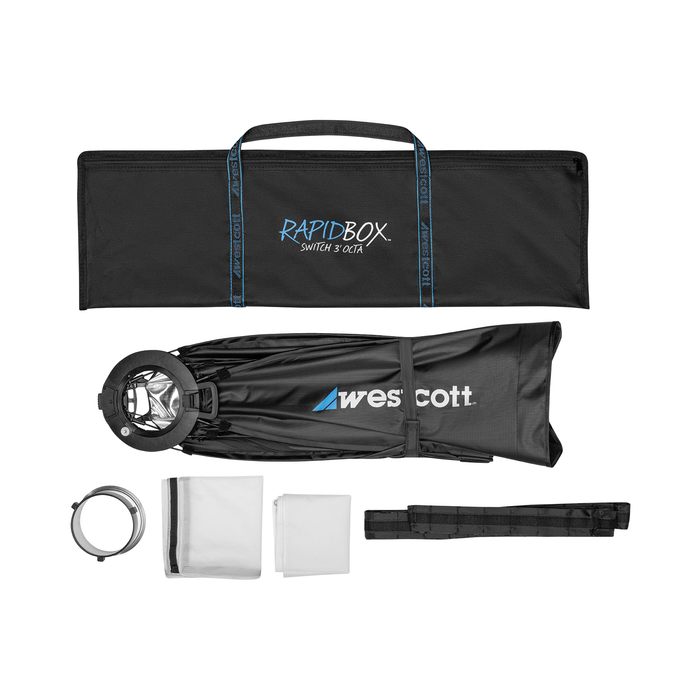 Westcott Rapid Box Switch 3' Octa Fold-Flat Softbox & Grid