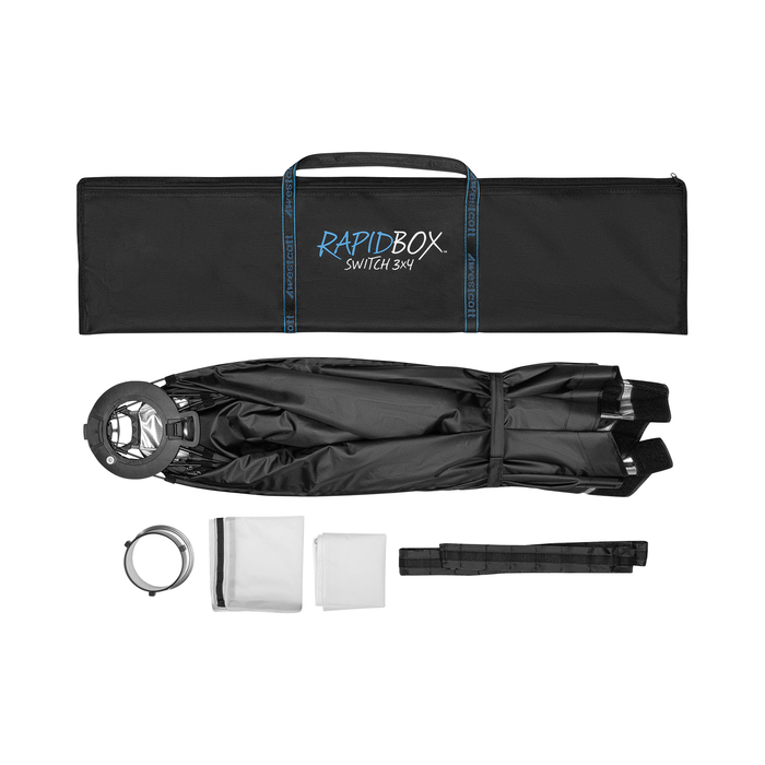Westcott Rapid Box Switch 3x4 Fold-Flat Softbox & Grid