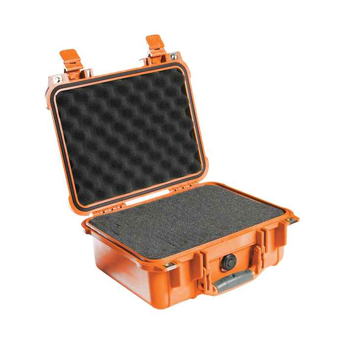 Pelican 1400 Protector Case with Pick-N-Pluck Foam & Lid Foam - Orange