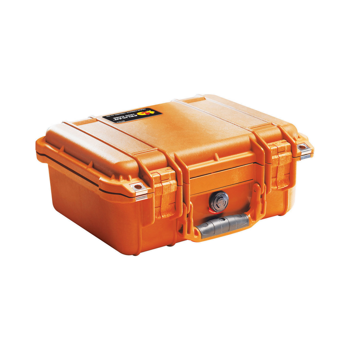 Pelican 1400 Protector Case with Pick-N-Pluck Foam & Lid Foam - Orange