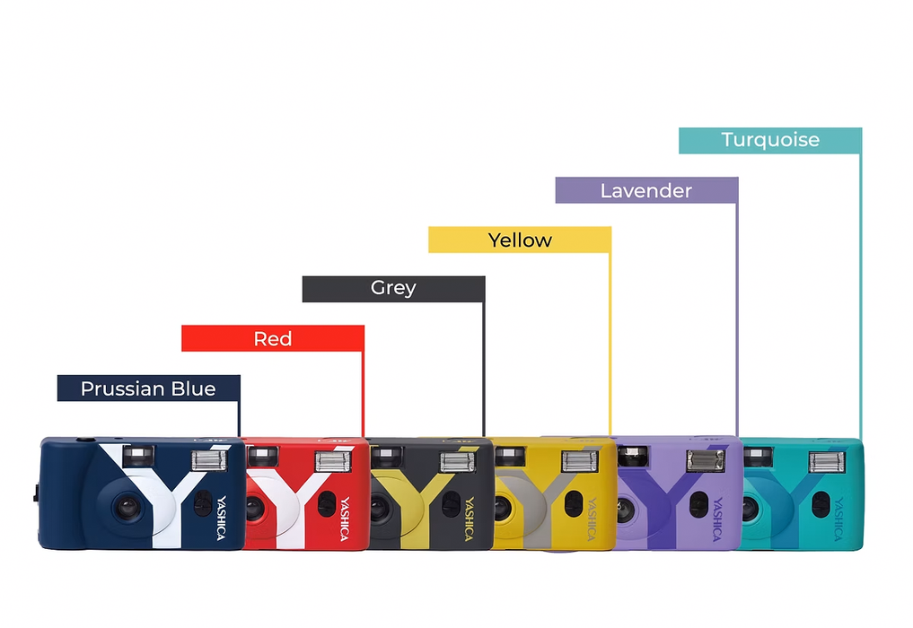 Yashica MF-1Y Snapshot Art 35mm Film Camera - Turquoise