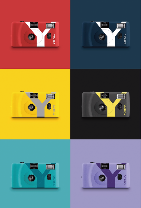 Yashica MF-1Y Snapshot Art 35mm Film Camera - Turquoise