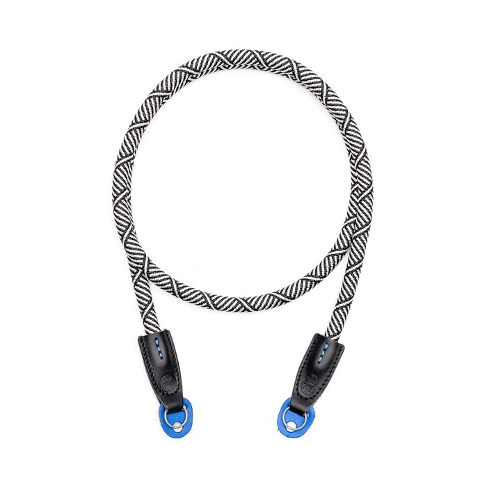Cooph Rope Camera Strap with Split Ring, 45.3" (115cm) - Beers & Cameras New York (Black Silver)