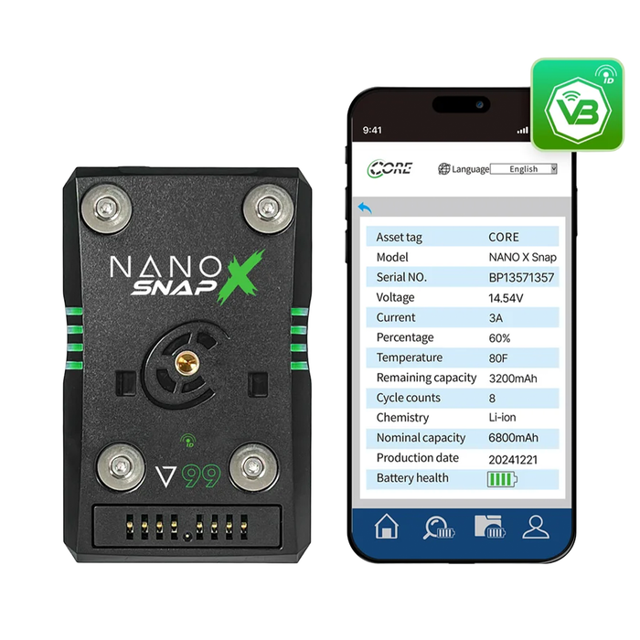 Core SWX NANO-XS99V NANO X SNAP 99Wh Series V-Mount Battery