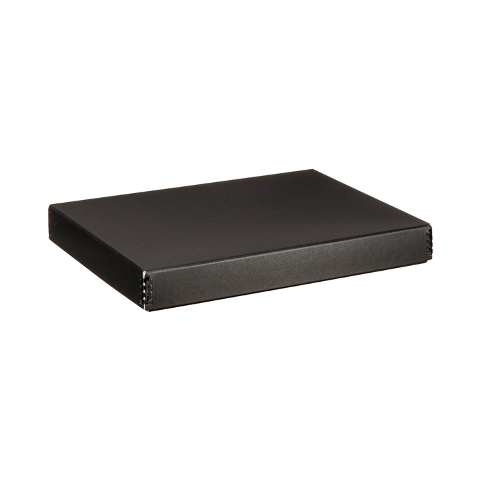 Lineco Drop-Front Archival Box, Black - 9.5 x 12.5 x 1.5"
