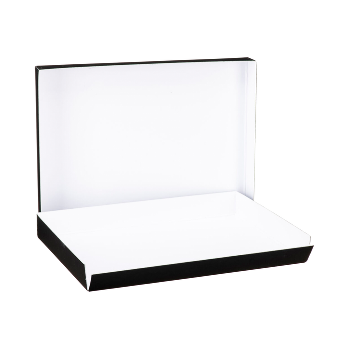 Lineco Drop-Front Archival Box, Black - 9.5 x 12.5 x 1.5"