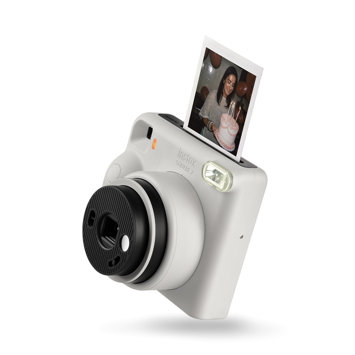 Fujifilm Instax SQUARE 2 Instant Film Camera - Misty White