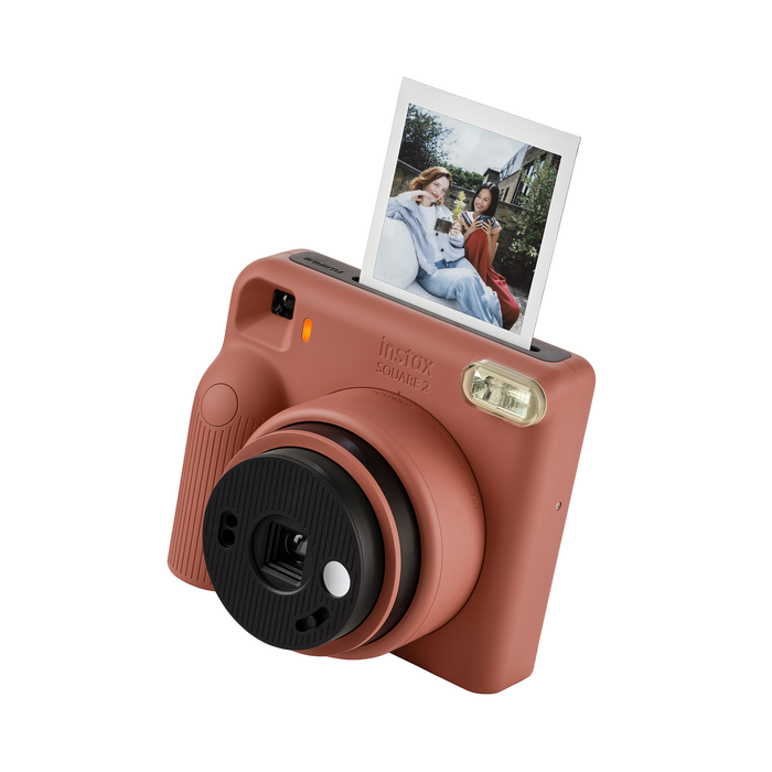 Fujifilm Instax SQUARE 2 Instant Film Camera - Brick Red