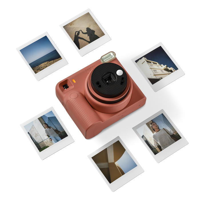 Fujifilm Instax SQUARE 2 Instant Film Camera - Brick Red