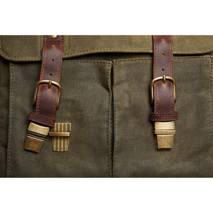 ONA Prince Street Messenger Bag, Waxed Canvas - Olive
