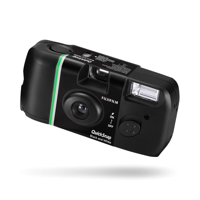 Fujifilm QuickSnap Black & White Single-Use Camera with Flash, ISO 400, 27 Exposures
