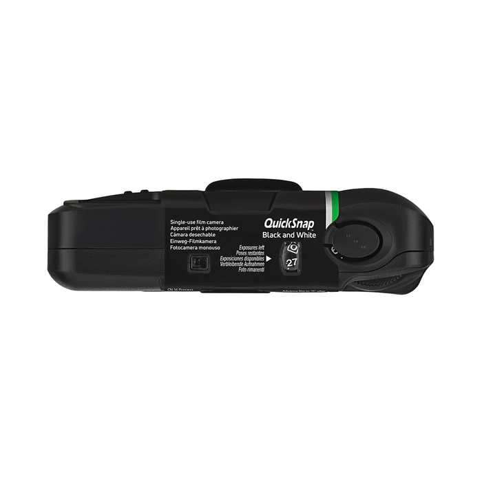 Fujifilm QuickSnap Black & White Single-Use Camera with Flash, ISO 400, 27 Exposures