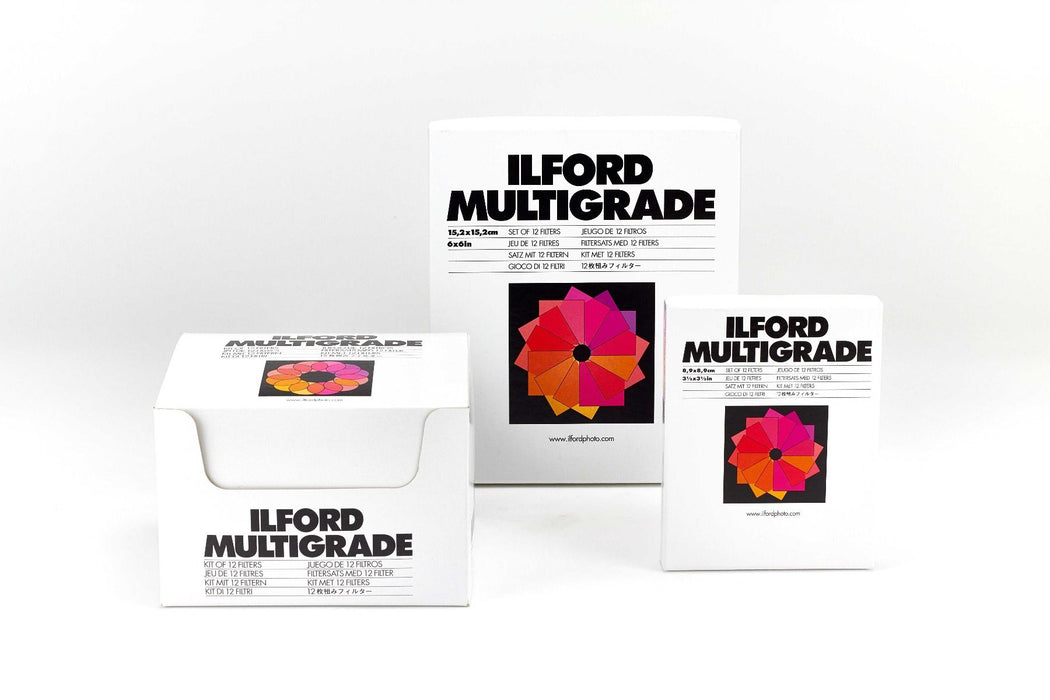 Ilford Multigrade Filter Set with Holder, 3x3in - 12 Filters