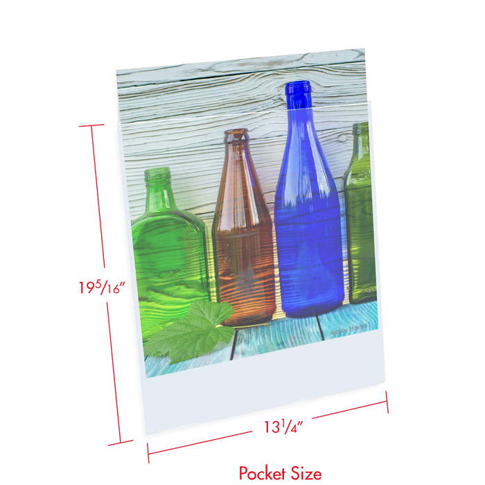 Print File 13×19-6PR Polypropylene Presentation Pocket with 1/16″ Top Lip, 13 × 19" - 100 Pack