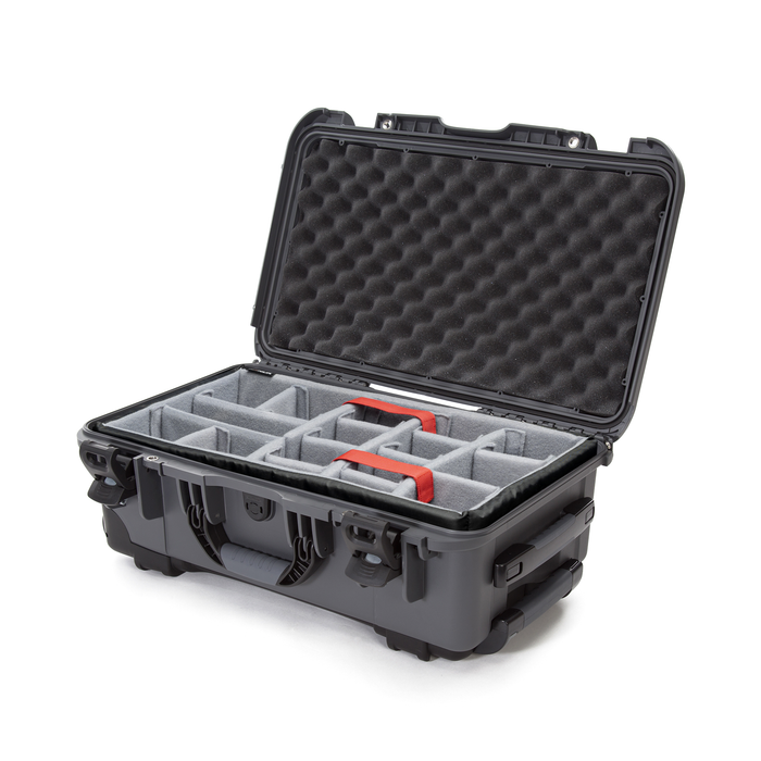 Nanuk 935 Wheeled Protective Case with Padded Dividers & Lid Foam - Graphite