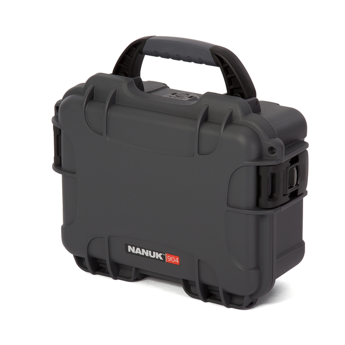 Nanuk 904 Small-Series Protective Case with Cubed Foam & Lid Foam - Graphite