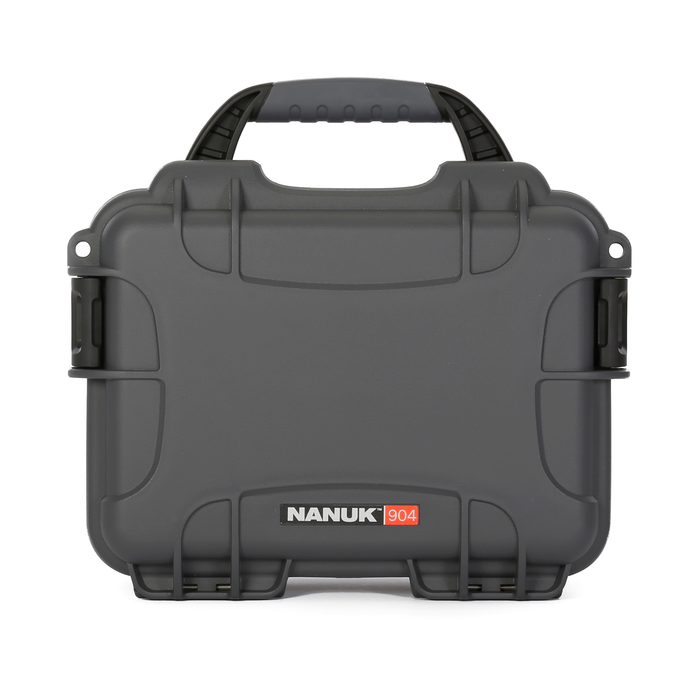 Nanuk 904 Small-Series Protective Case with Cubed Foam & Lid Foam - Graphite