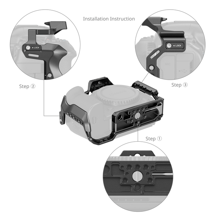 SmallRig Camera Cage for Canon EOS R5 Mark II 4978B