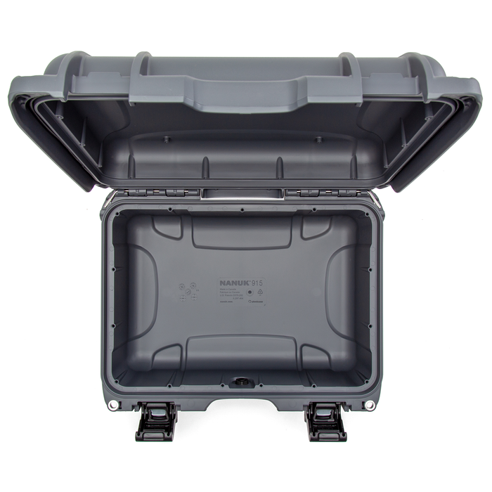 Nanuk 915 Medium-Series Protective Case with Cubed Foam & Lid Foam - Graphite
