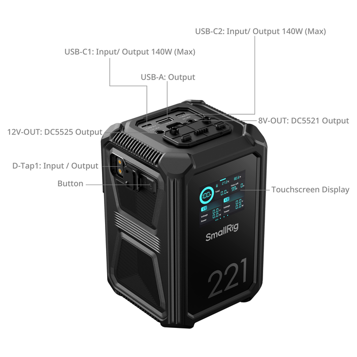 SmallRig X-Touch Smart Triple-Proof V-Mount X221 Battery