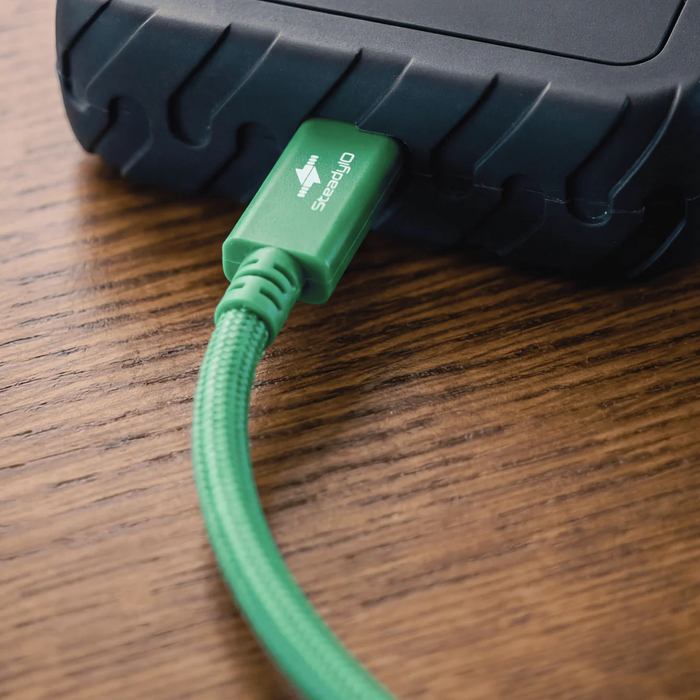 Glyph Technologies Connect+ High-Performance USB4 80Gbps/240W Type-C Cable, 39.4" (1m) - Glyph Green