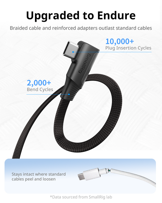 SmallRig USB-C Self-Coiling Data Cable (USB 3.2 Gen2x2 & 39.4") 6866