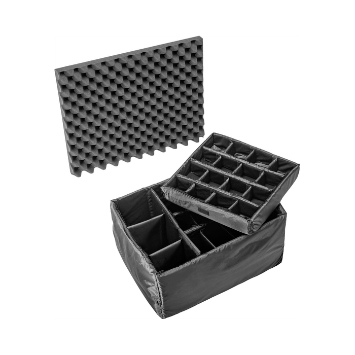 Pelican 1620 Protector Case with Padded Dividers & Lid Foam - Black