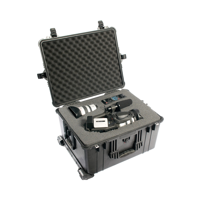 Pelican 1620 Protector Case with Padded Dividers & Lid Foam - Black