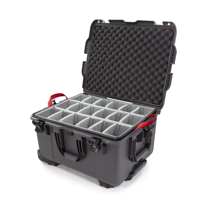 Nanuk 960 Wheeled Protective Case with Padded Dividers & Lid Foam - Graphite