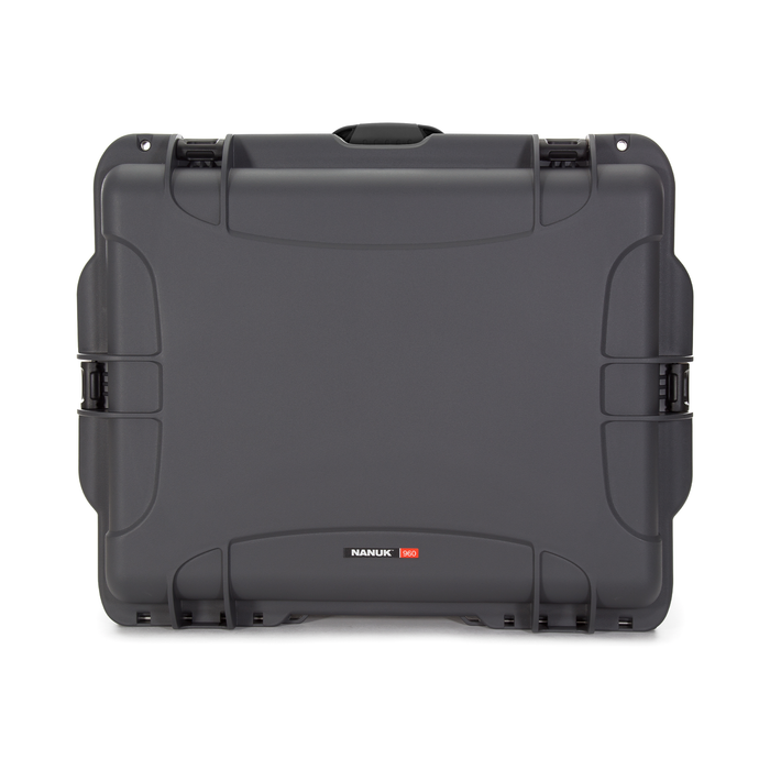 Nanuk 960 Wheeled Protective Case with Padded Dividers & Lid Foam - Graphite