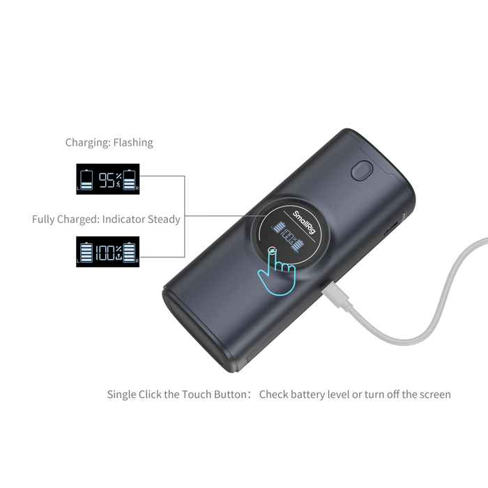 SmallRig Power Bank Charger Case Kit for 2 Canon LP-E6P / LP-E6NH Batteries 5108