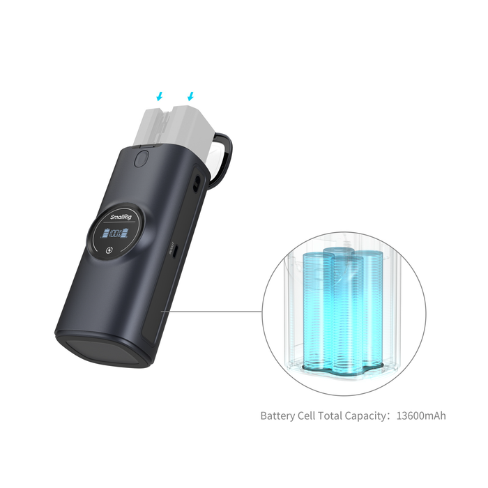 SmallRig Power Bank Charger Case Kit for 2 Sony NP-FZ100 Batteries 5109
